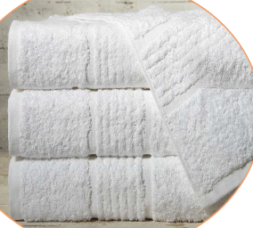 Prosop de baie alb - 50 x 70 cm, 470 g/m² - bumbac organic 100%